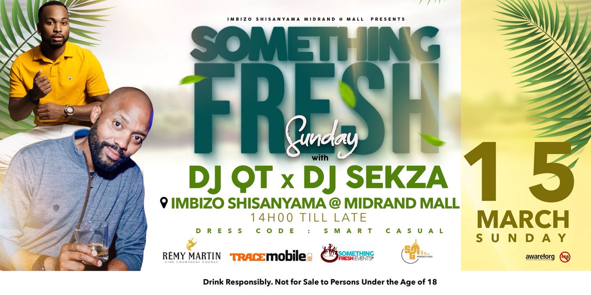 SekzaSA's tweet photo. 15 March Sunday  Please Come JOIN US‼️ @BestShisanyama @ Midrand Mall As we introducing first  #SomethingFreshSundays with @DJQTSA and myself @SekzaSA come enjoy #LeGoodFood #LeGoodCompany #LeGoodMusic #LeGoodVibe #LeGoodShisanyama #BestAfricasAltimateBraaiExperience https://t.co/2nK8yGdL7m