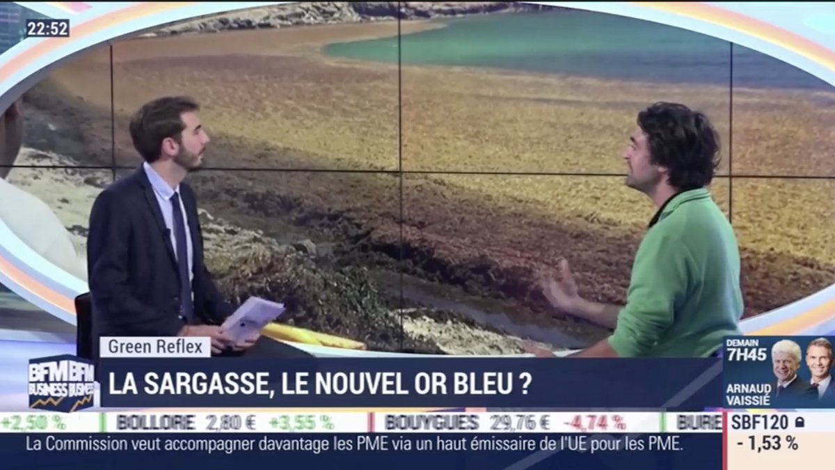 SargasseP's tweet photo. Merci @ErwanMorice de m'avoir reçu dans votre émission pour présenter #SargasseProject !
#GreenReflex @bfmbusiness @AfterBiz
https://t.co/nU072gHU63 https://t.co/w6QJVq6vSP