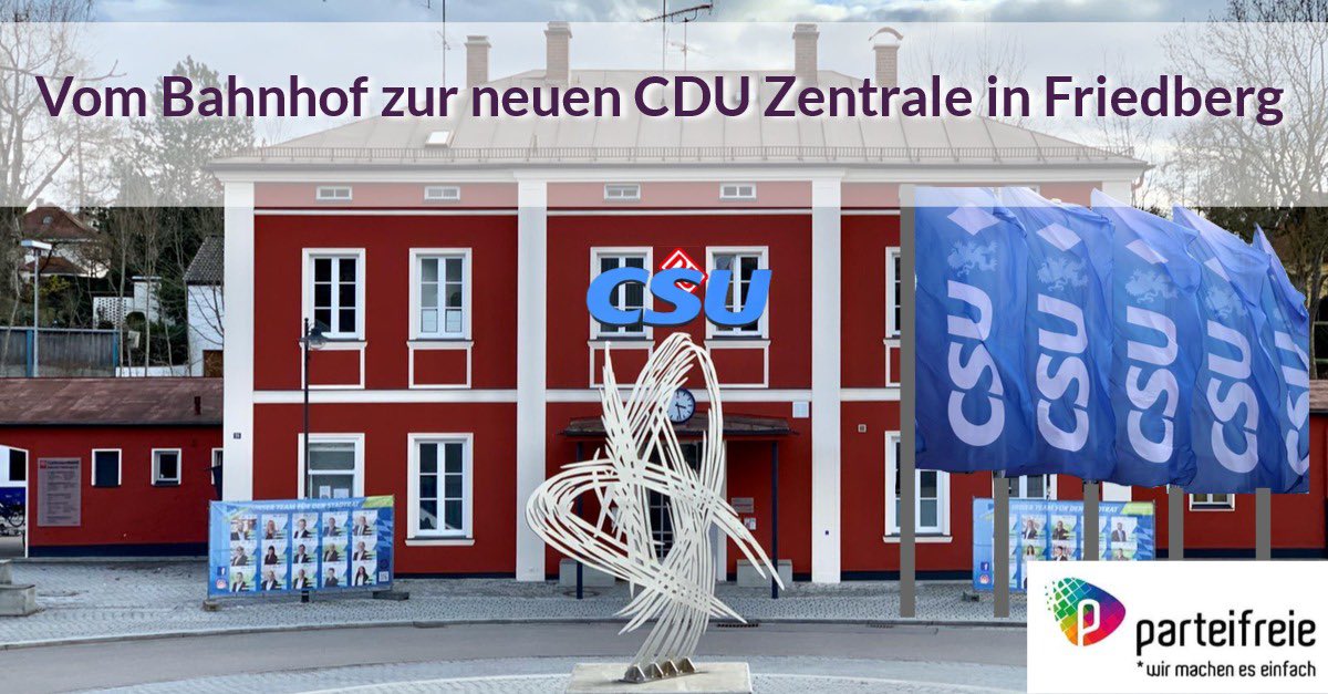 Oder wie der ankommende Gast am Bahnhof sagt: „Ups, bin ich in Friedberg?“
#pfbsatire