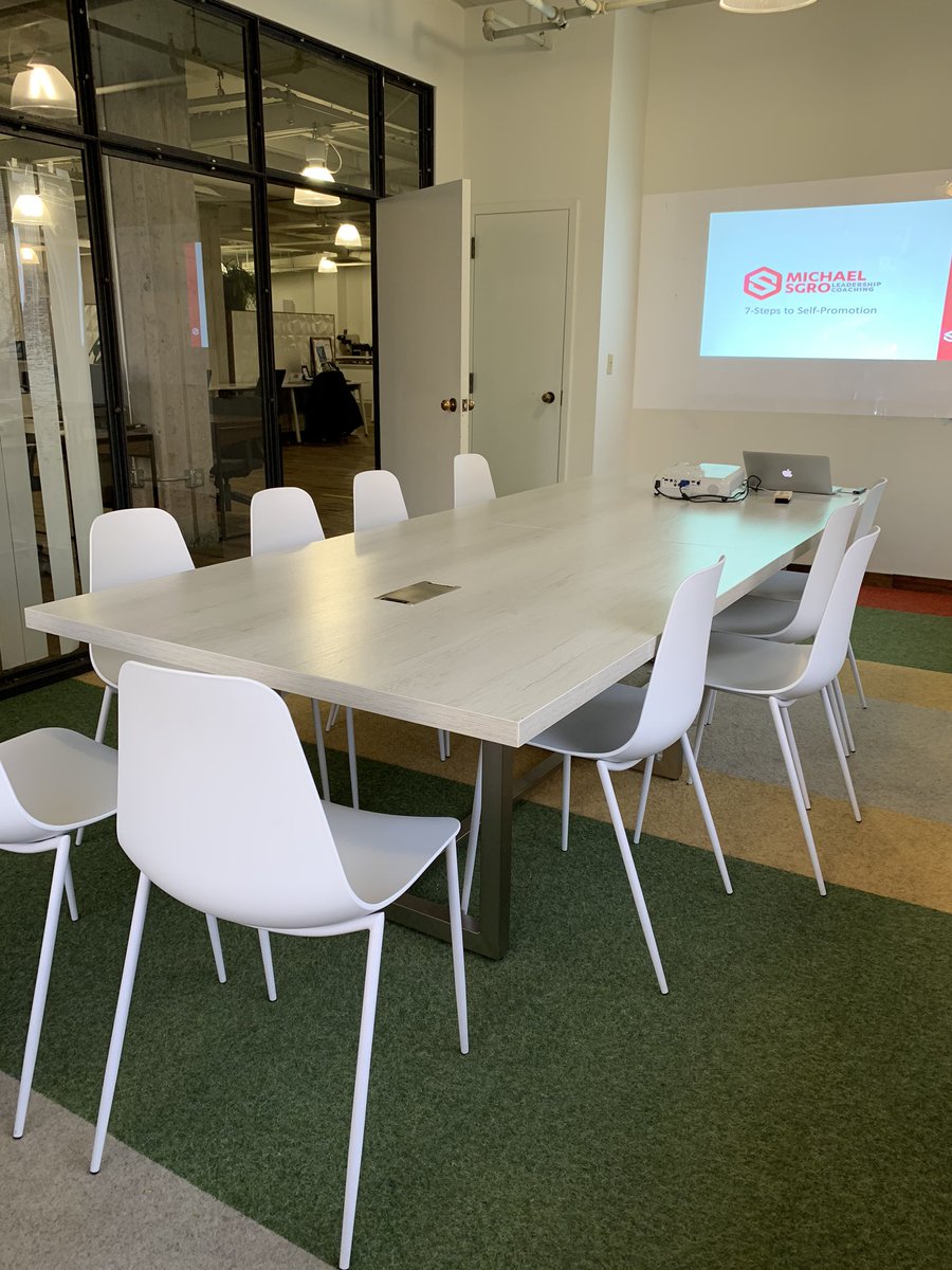 MichaelDSgro's tweet photo. Kicking off our March @spaceincommon Professional development series! This month we are talking about Self-Promotion.🏆🎉😊👀🌷✨ #CommonspaceWork #CoachSgro https://t.co/KSaCaY6Kwa