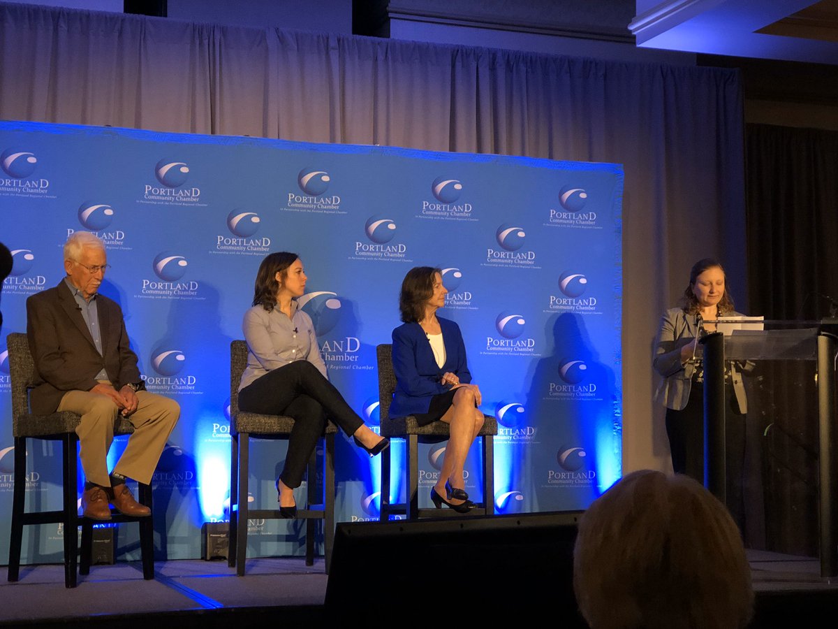 Shout to Andrea Levinsky, ELO coordinator at Portland HS, for a standout presentation at Eggs &amp; Issues this morning! #portlandcommunitychamber #Portlandproud
