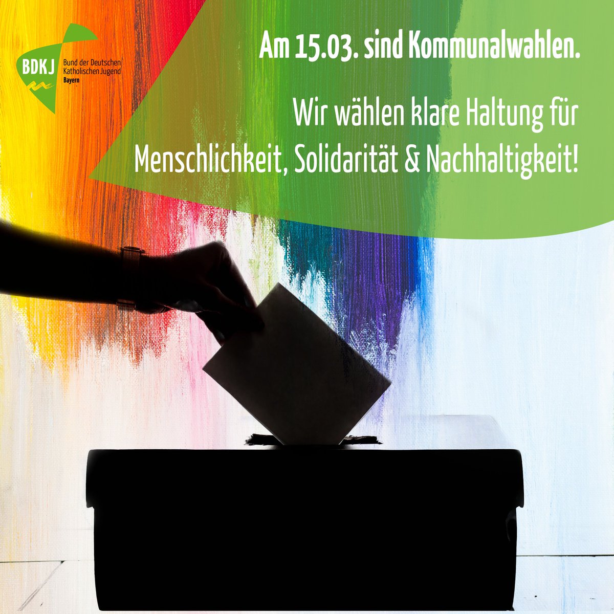 Wir rufen zur aktiven Wahlbeteiligung aller Berechtigten an der #Kommunalwahl auf! Eine lebendige Demokratie braucht Beteiligung. Wir zeigen klare Haltung für #Menschlichkeit, #Solidarität und #Nachhaltigkeit!
Zur PM: bit.ly/3cPjMsD