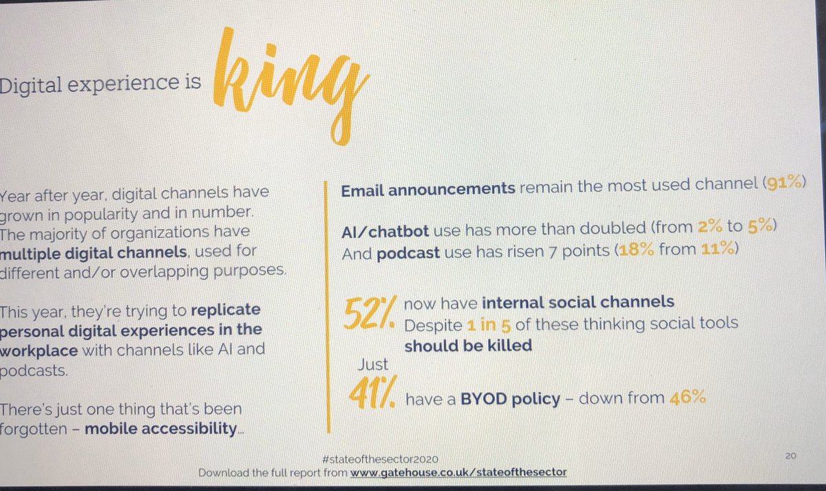 rallamandi's tweet photo. Encouraging to see #podcasts growing as a format for #internalcomms but puzzled at the pushback at social tools #StateOfTheSector2020 https://t.co/oZ277xiZez
