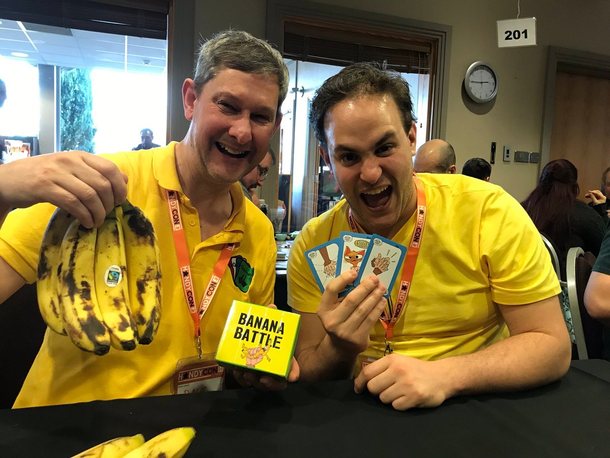 Banana_Battle's tweet photo. HandiCon2020 was ace! Thank you for all of you who helped us with playtesting! The jungle always remembers! Going to AireCon 6 and UKgamesEXPO Soon, look for the people with the yellow shirts.
Our newsletter helps us to conquer the jungle! at https://t.co/4lWB7J24cS https://t.co/BKkYeHSKJ6