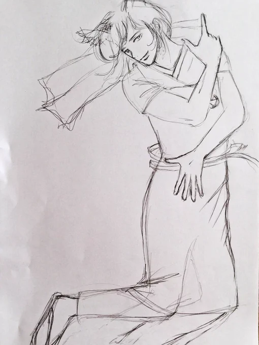 今回は駆け足です。
ジョジョ立ちっぽくしたかったのですが
乙女チックになりました? 