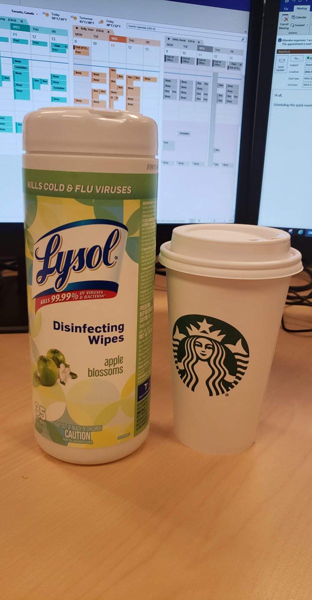 JessicaTendayi's tweet photo. Question:
How safe is lysol in your mouth?
I don't like the fact that those lids are just out there in the open where everyone touches them.
#hygienefail @Starbucks #COVID19 https://t.co/gBbCEJQrCh