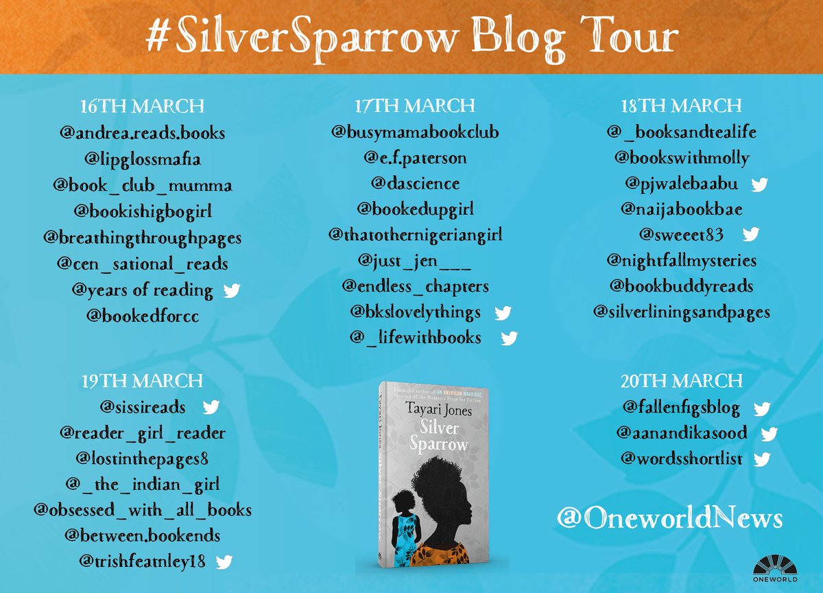 OneworldNews's tweet photo. With publication next week, keep an eye out for our #SilverSparrow blog tour! 🤩🤩 https://t.co/mPOaJ7uEQi