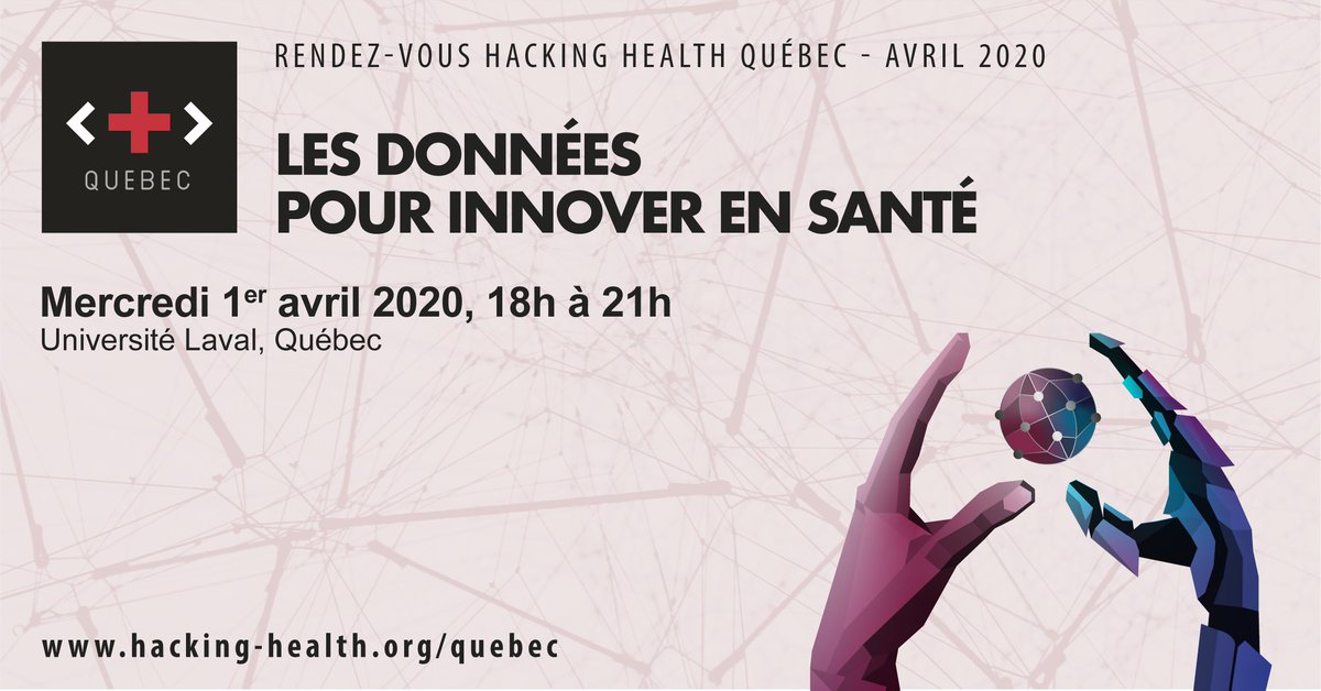 ❗ RDV #HHQc ❗

Pour faire émerger les #idées et les porteurs de #projets, nous partons à votre rencontre chers #innovateurs !

Où ? 
Centre d'Optique Photonique et de Laser, #UniversitéLaval 

Quand ? 
1er Avril 

👉 bit.ly/Données_Innova…

#Hackathon #DesignTogether