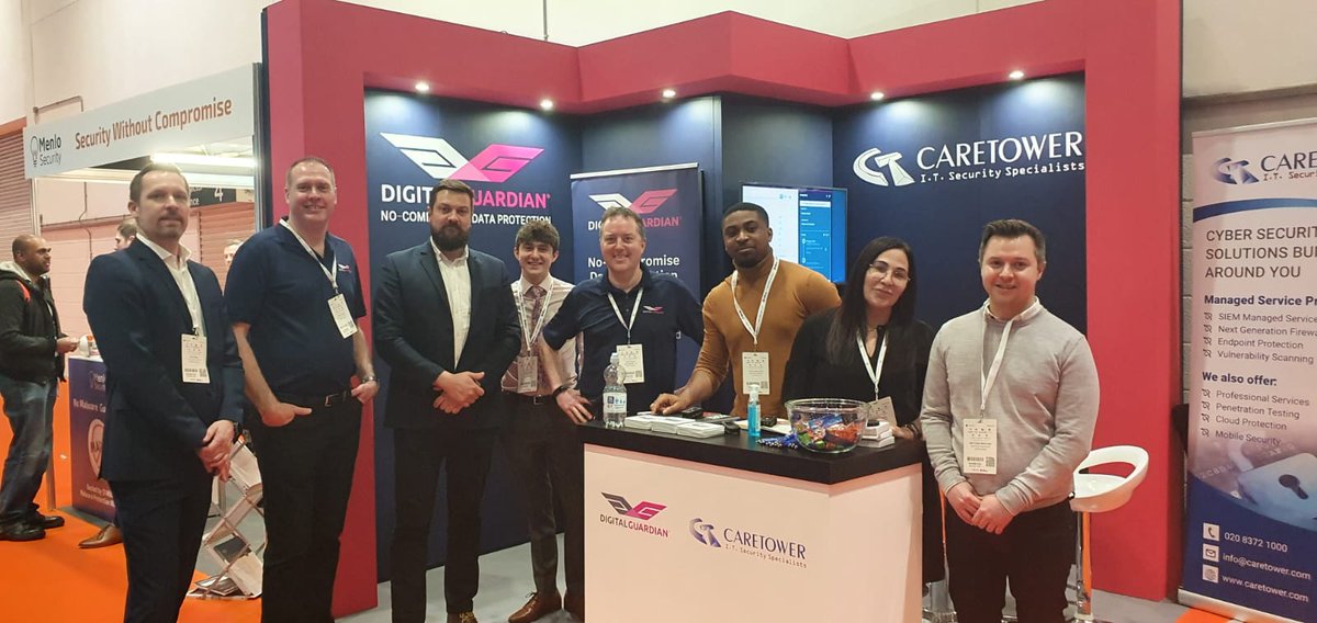 DigitalGuardian's tweet photo. We're a go at #CCSE20! Come find us at stand #S805 to learn more about our no-compromise data protection solution! @CSE_Global @Caretower https://t.co/tqJuWRbReK