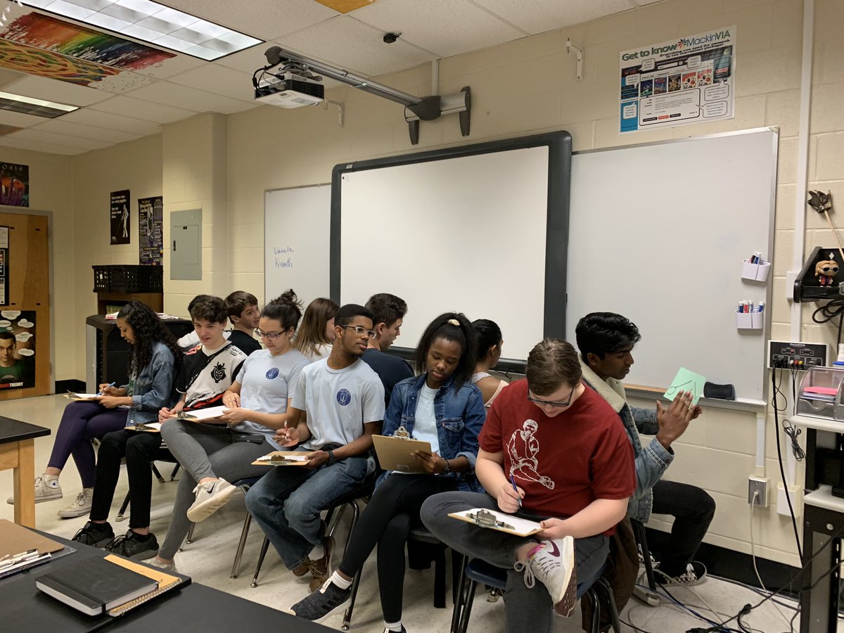 Senior Research students learning to communicate. Getting ready to write their procedure chapter! <a href="/KMHS_magnet/">Kennesaw STEM Magnet</a> #KMHSresearch #KMHSstem