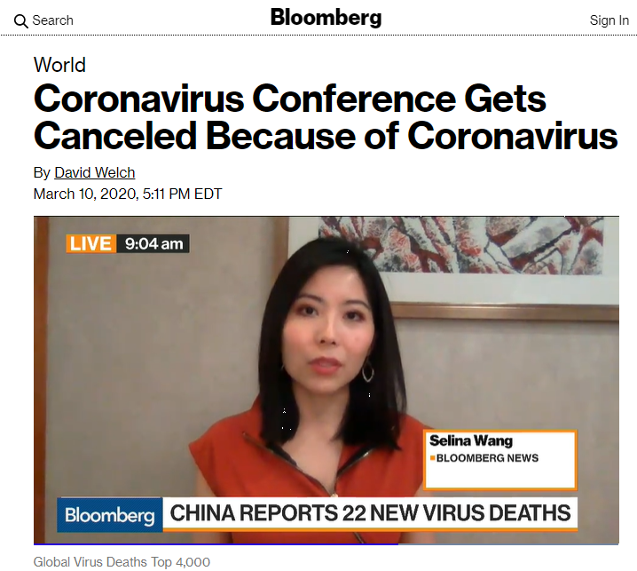 McGeeSmith's tweet image. Coronavirus Conference Gets Canceled Because of Coronavirus buff.ly/2wMOcLL #CircularArgument