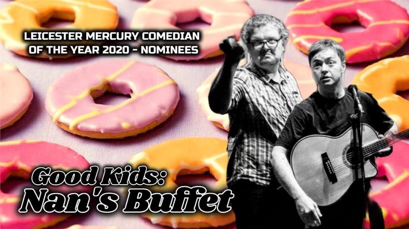 CovComedyFest's tweet photo. The hilarious Brummy double act will take you back to the naff family parties of your youth At @TheYardCoventry with their show ‘Nan’s Buffet’. Make sure you don’t miss them at 3pm on May 2nd. https://t.co/KX0FL1ZbQs