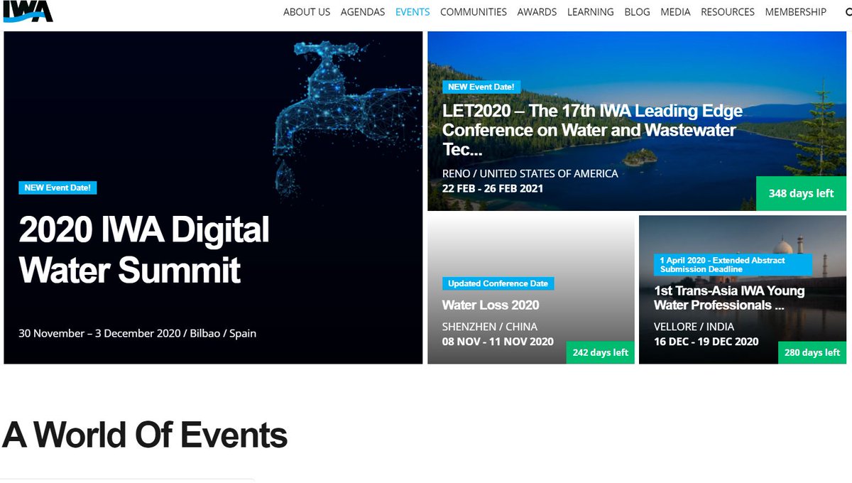 IWAHQ's tweet photo. New dates for IWA #events more information here https://t.co/0wDrvC6eLV #DigitalWater #IWAlet #WaterLoss #IWAwin https://t.co/s8bRMvNATU
