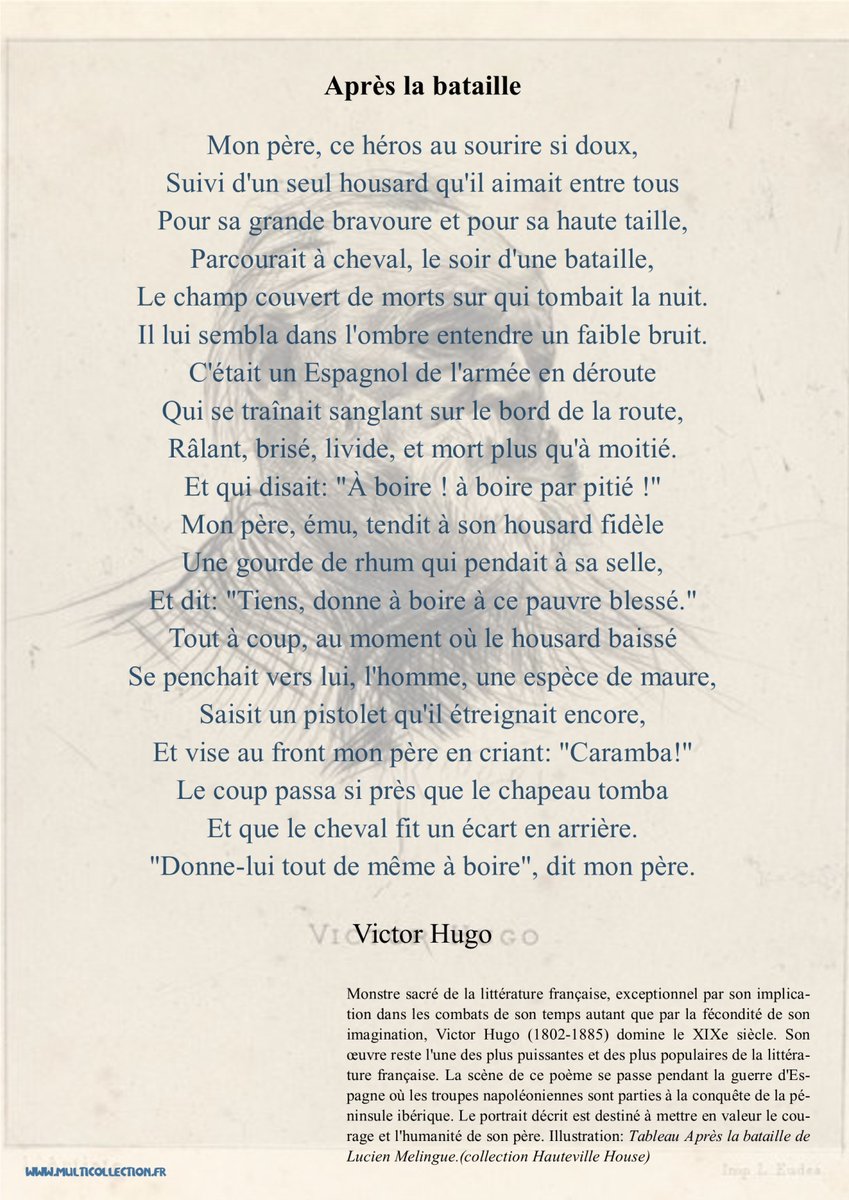 Multicollection Fr Sur Twitter Jour3 Du Printempsdespoetes Apres La Bataille De Victor Hugo Victorhugo Poeme Poesie Courage Culture Philatelie Philately Timbres Stamps Https T Co Dvnot0t7qy