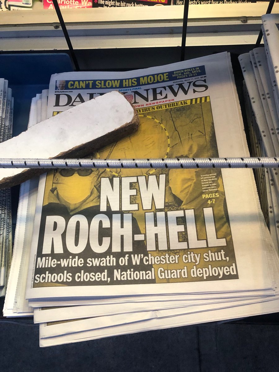 My question to the ⁦<a href="/NYDailyNews/">New York Daily News</a>⁩: who the hell do you think you are? I live in New Rochelle, a city of almost 80k caring residents- thrust into the headlines by a worldwide health crisis. You think making fun with an obnoxious headline sells papers? I await my apology.
