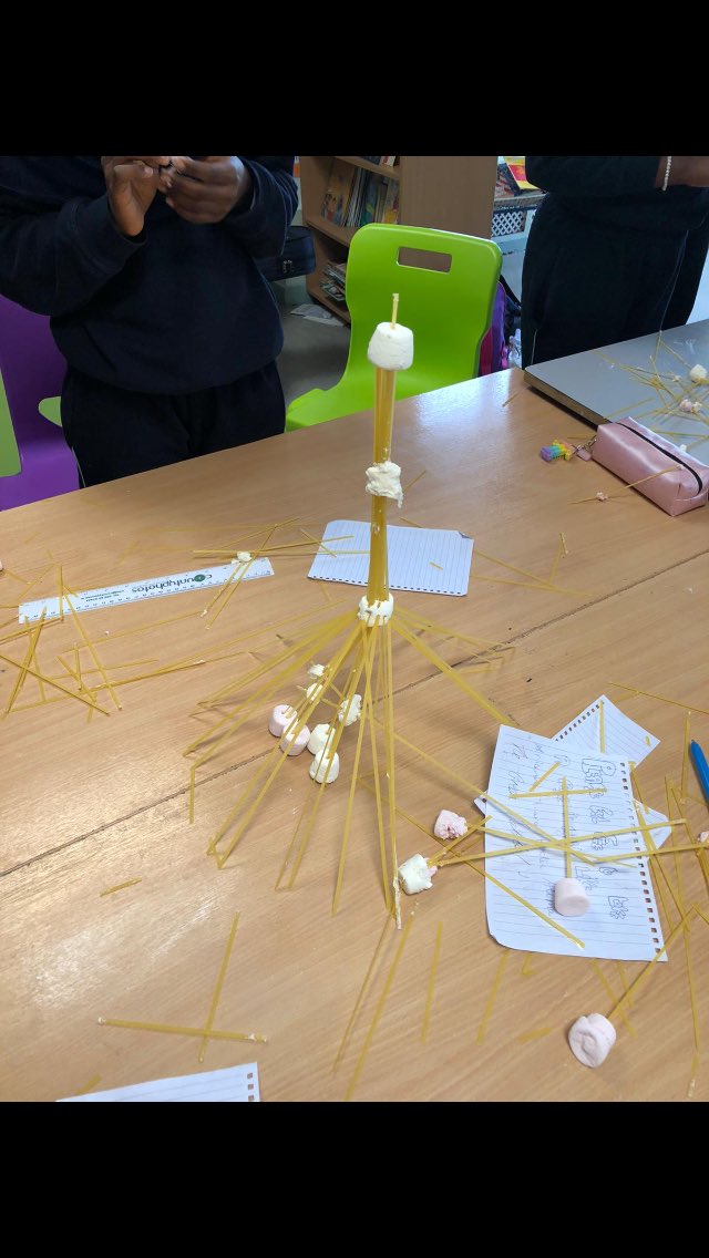 primary_george's tweet photo. Thanks to John from @DubCityCouncil for coming in to speak to 4th 5th and 6th class about his job as an engineer. Check out the Eiffel towers we were building with pasta and marshmallows #engineeringweek https://t.co/3jooDjOm7y
