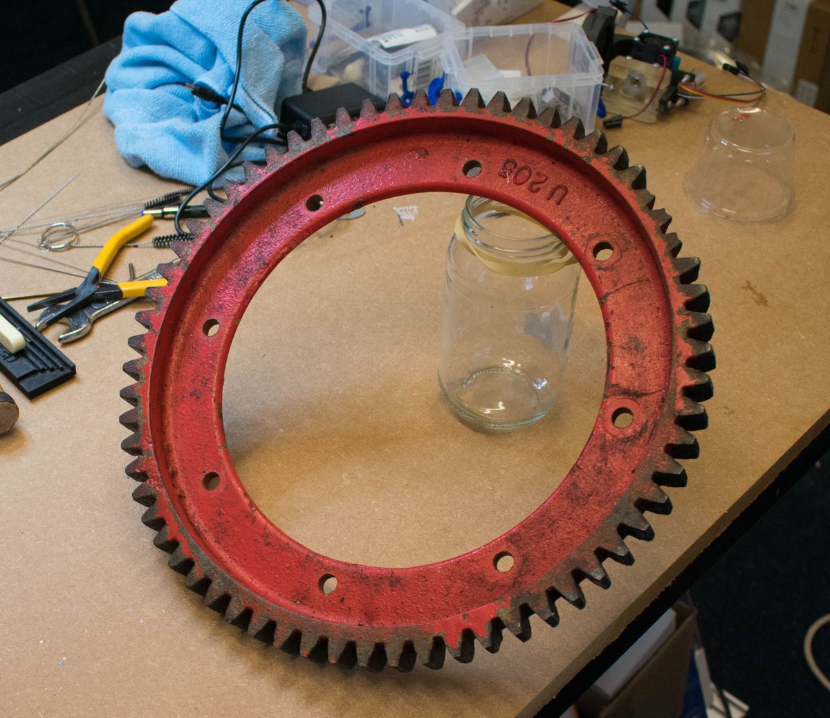 mmg1971's tweet photo. Baler Gear Scanned, Rev Eng, fixed digitally now ready for metal print.
More information on Metal printing soon. https://t.co/XvvpzAos5S