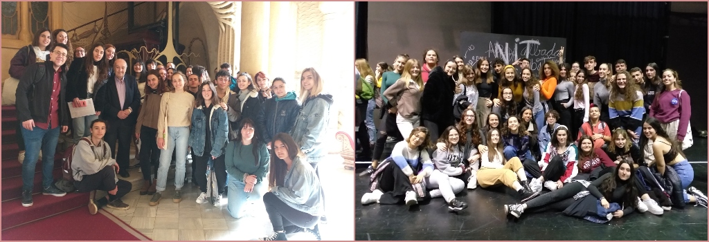 institutcanet's tweet photo. L'alumnat de 1r i de 2n del batxillerat Escènic hem anat al Mercat de les Flors a "veure" un espectacle de dansa participativa: La consagració de la primavera de Roger Bernat. Una jornada cultural molt intensa i profitosa!! https://t.co/y2J9FsqjyE