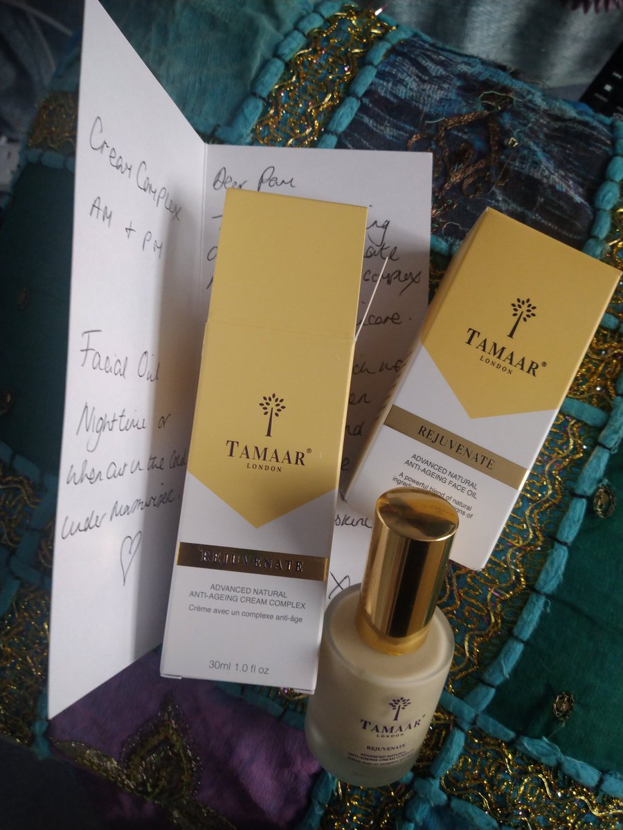 TY for the gorgeous gifts <a href="/TamaarSkincare/">Tamaar Skincare</a> ❤️
I love the luxurious textures of the rejuvenating cream and the oil! #natural #organic #antiaging #Tamaar #skincare ✨🌟 ✨ 🌟 ✨