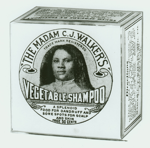 Sarah the first in her family to be free-born. Her company manufactured cosmetics &amp; trained sales beauticians. She developed a scalp disorder that caused her to lose much of her hair &amp; she began to experiment. In the name of #WomensHistory the movie about her is called self-made