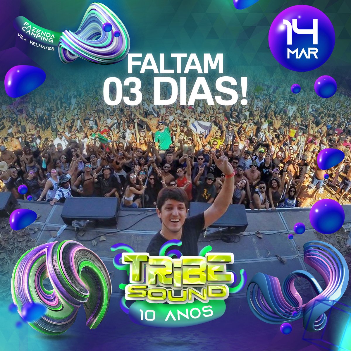 Faltam 3 dias! ⏳
Tudo sendo preparado com enorme carinho pra todos vocês! ♥

Groundbass, em constante evolução!
O artista está em grande fase e vem se consagrando em cada apresentação, por sua linha de som e presença de palco entusiasmante.
