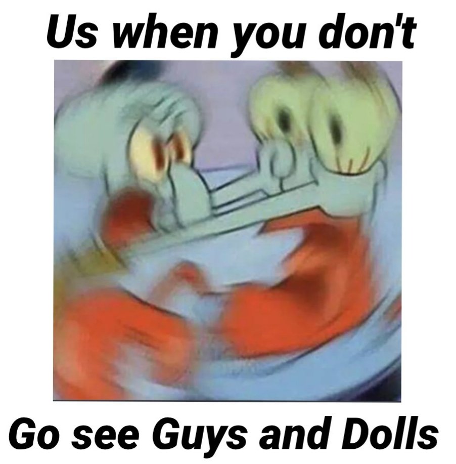 TheShenPen's tweet photo. Come see Guys and Dolls!!! https://t.co/217ryIB14Y