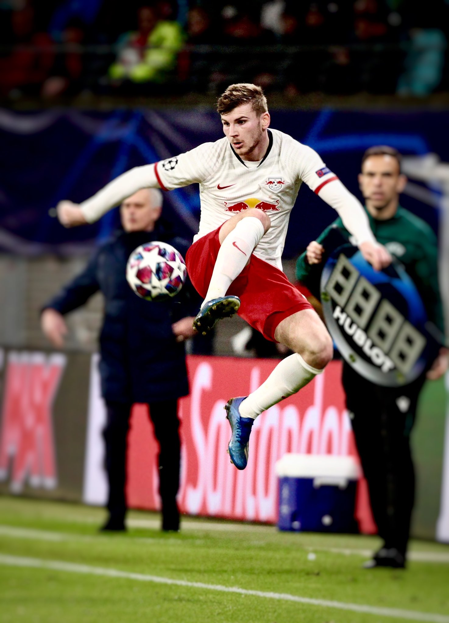 Timo Werner during a Bundasliga match. (Credits: Twitter/ Timo Werner)