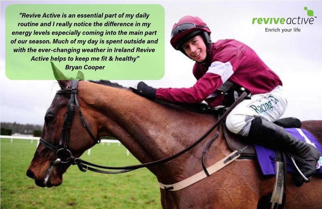 ReviveActive's tweet photo. Best of luck to Irish National Hunt jockey, Bryan Cooper, in Cheltenham this week βππ
Bryan credits Revive Active for helping him to keep fit & healthy and also increasing his energy levels π
#CheltenhemFestival #BryanCooper #SuperSupplement @92bryan92 https://t.co/fCLGZn0KM6