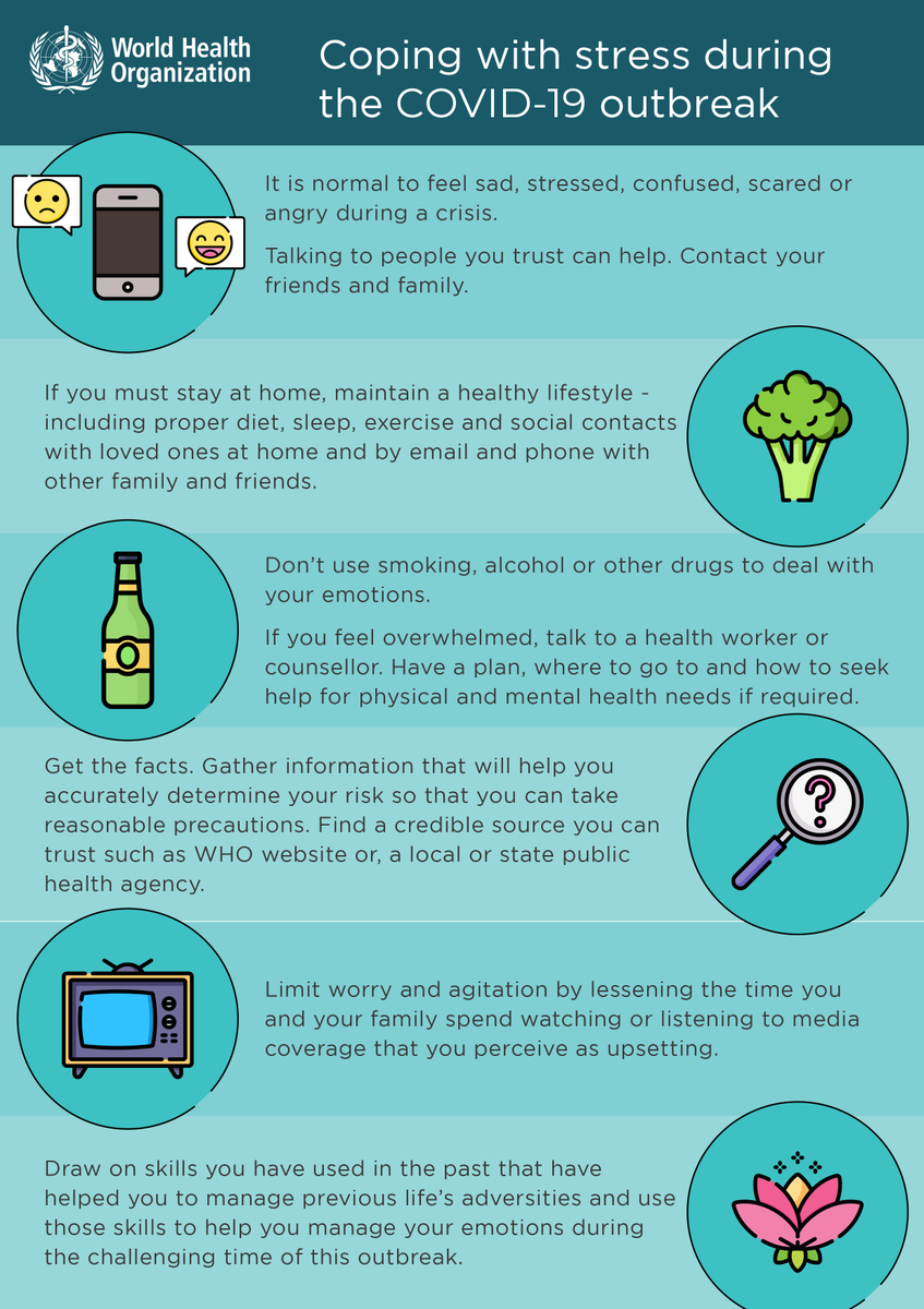 WHO_Turkiye's tweet photo. Tips for coping with stress during the #covid19 outbreak. https://t.co/motQcDYs8i