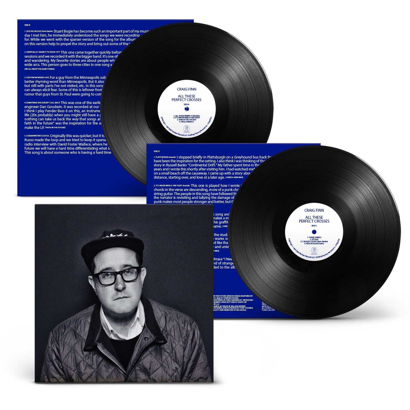 Craig Finn on X: Back from London! I wanted to tell you about All These  Perfect Crosses - 2xLP set out 4/18 for @recordstoreday via  @partisanrecords. All songs I really love, they