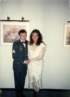 MariasMusings's tweet photo. My husband, Don, and I met and married in Bremerhaven, Germany in 1990. He deployed to Desert Storm two weeks after we got married. We are both veterans. Falling in love happens. Staying in love is a choice and we've made that choice for 30 years now. #MakeGoodnessTrend https://t.co/z7l5B9F0Ic