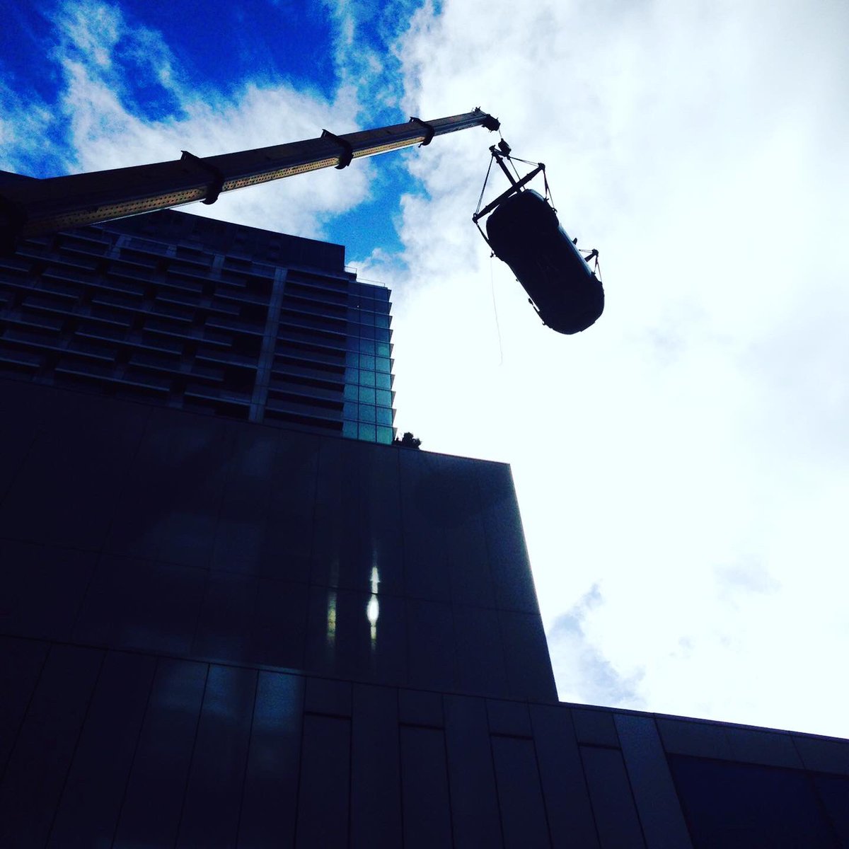 Working on another lifting project reminded us of the great flying Ferrari from a 2015 event in partnership with <a href="/HeronTowerEC2/">Heron Tower</a> for an exclusive private party with <a href="/MarkRonson/">Mark Ronson</a> #eventprofs #eventpr #Ferrari