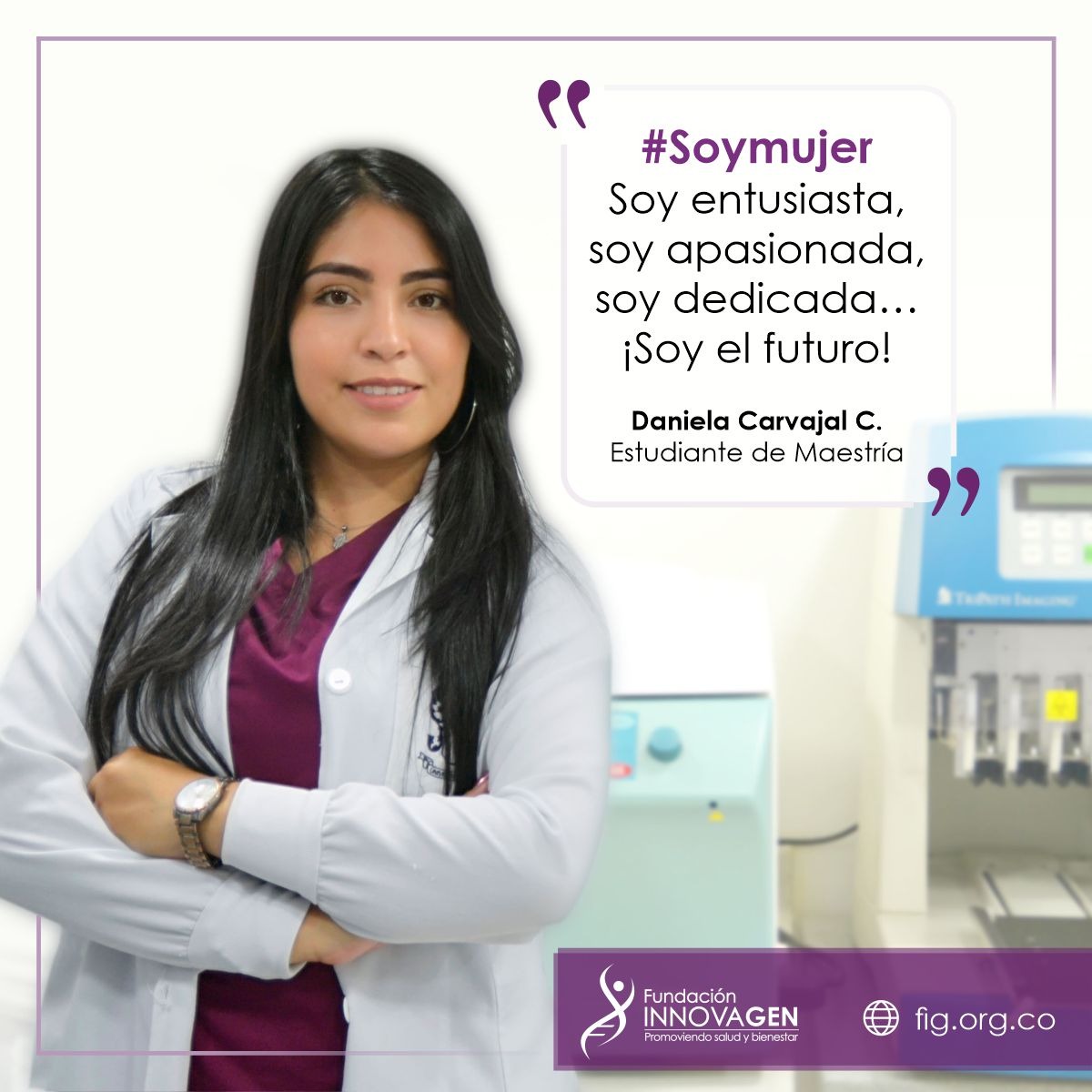 InnovaGen's tweet image. #Mesdelamujer 👩 | En la Fundación InnovaGen estamos orgullosos de nuestras mujeres. ¡Conócenos! Popayán📱 317 441 2170  | Santander📱315 389 2600