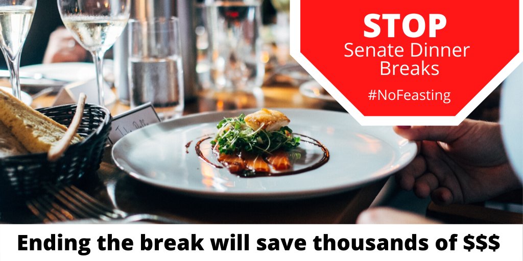 DalphondPierre's tweet photo. Great speeches yesterday from @CPetitclerc & @TonyDean_TO in support of updating the Senate rules! We must allow votes on MPs' private Members' bills & end wasteful 2 hour dinner breaks, as @OurCommons did in 1982. #NoFeasting #cdnpoli #senca https://t.co/93jGWyjpBn