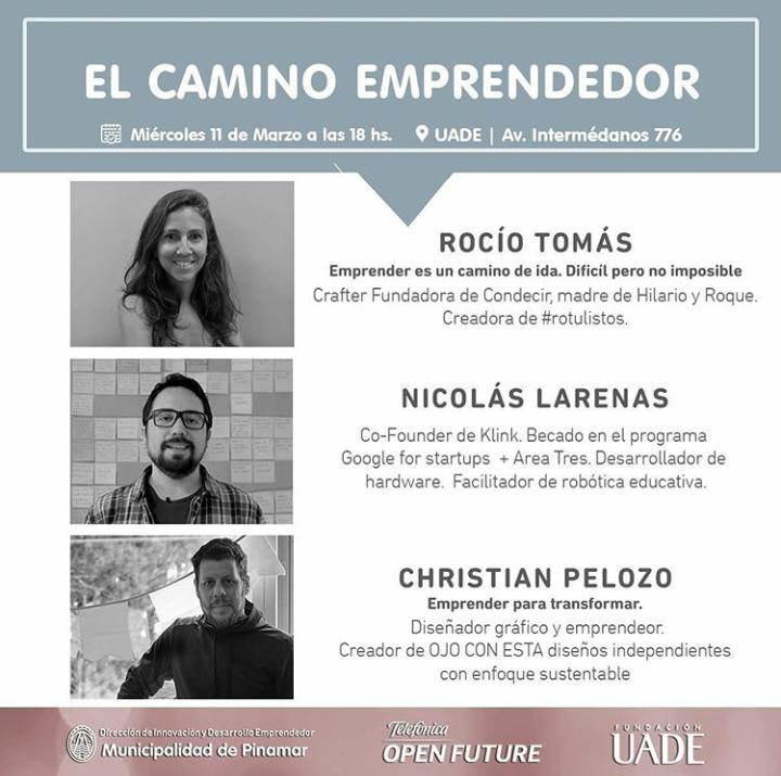 Si estás en #Pianmar no te pierdas la experiencia de emprendedores en primera persona. 
<a href="/muni_pinamar/">Pinamar</a> <a href="/UADEcostaarg/">UADE Costa Argentina</a> <a href="/OpenFuture_/">Telefonica Open Future</a> <a href="/Vaninapozzi/">Vanina Marisol Po Cruz</a> <a href="/somosklink/">klink</a> #Emprender  <a href="/UADEoficial/">UADE</a>