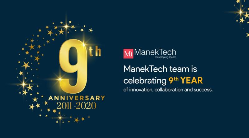 MikeDotNetPro's tweet image. On this blissful and charming day of our 9th anniversary, ManekTech like to Thank you for being part of our company’s success over the years. Let&apos;s continue and grow together. #Anniversary #companyanniversary #manektech #celebration