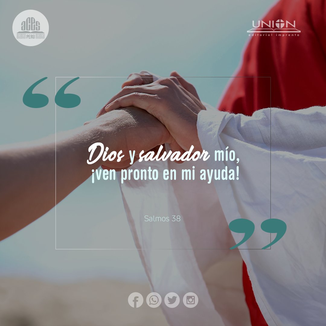 EditorialUnion's tweet photo. "Dios y salvador mío, ¡ven pronto en mi ayuda!" 
#rpsp https://t.co/R4OIB1w9We