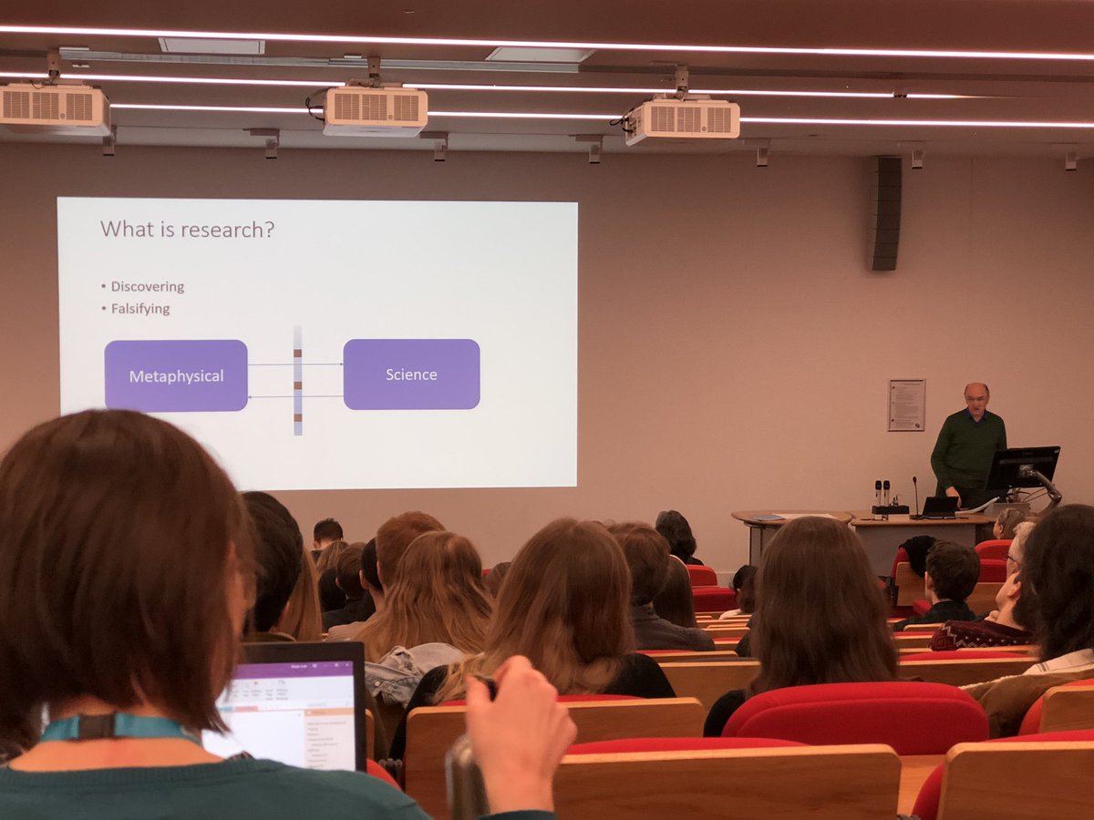 simonallan's tweet photo. Wonderful opening keynote from @TonyMcEnery for Lancaster’s inaugural UG Research Conference. Exploring boundary crossing between conceptions of scientific and metaphysical research #2020UGConf https://t.co/RzPsZPC5Ua