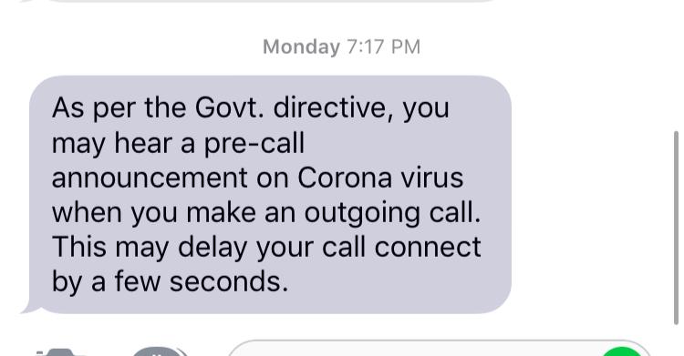 medha_basu's tweet image. India is using caller tunes to educate on hygiene measures. The creativity is very impressive. It plays a 30s message by the health ministry on dos and don&apos;ts. An interesting way to reach a large number of people #covtech thehindubusinessline.com/info-tech/telc…