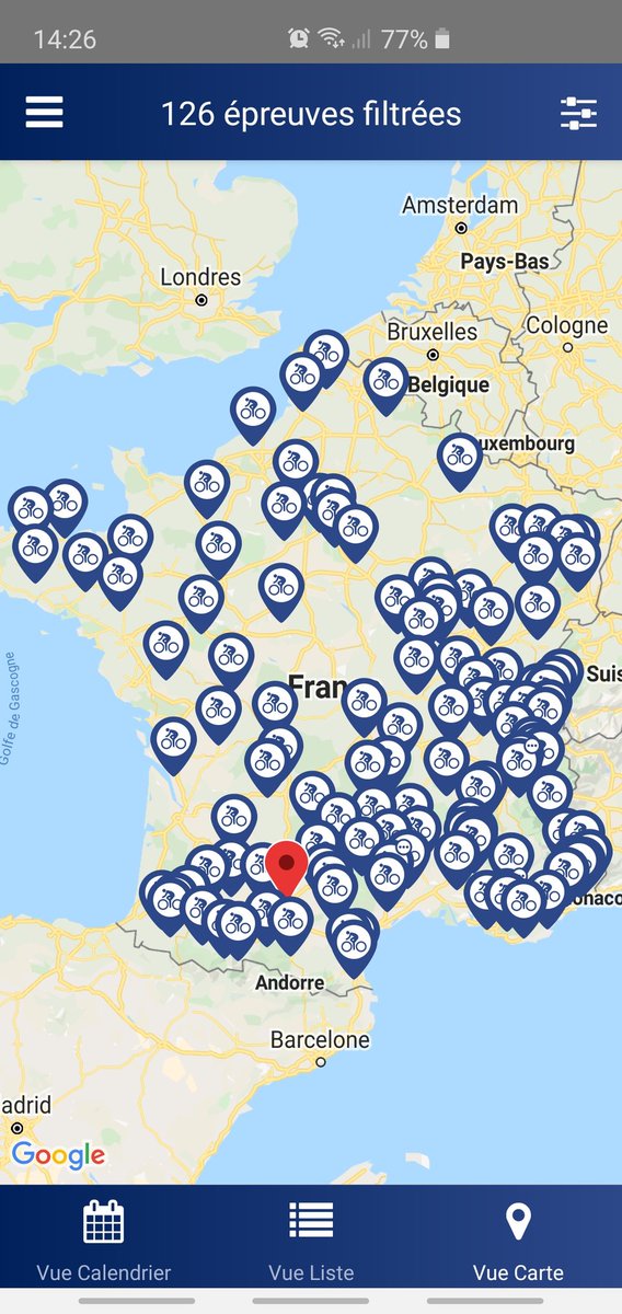 dossardeur's tweet photo. Qui a le calendrier cyclosportif le plus complet de France ? 126 épreuves avec toutes les informations détaillées sur Dossardeur. #cyclos #cyclosportives https://t.co/1W7Ds9JuMQ