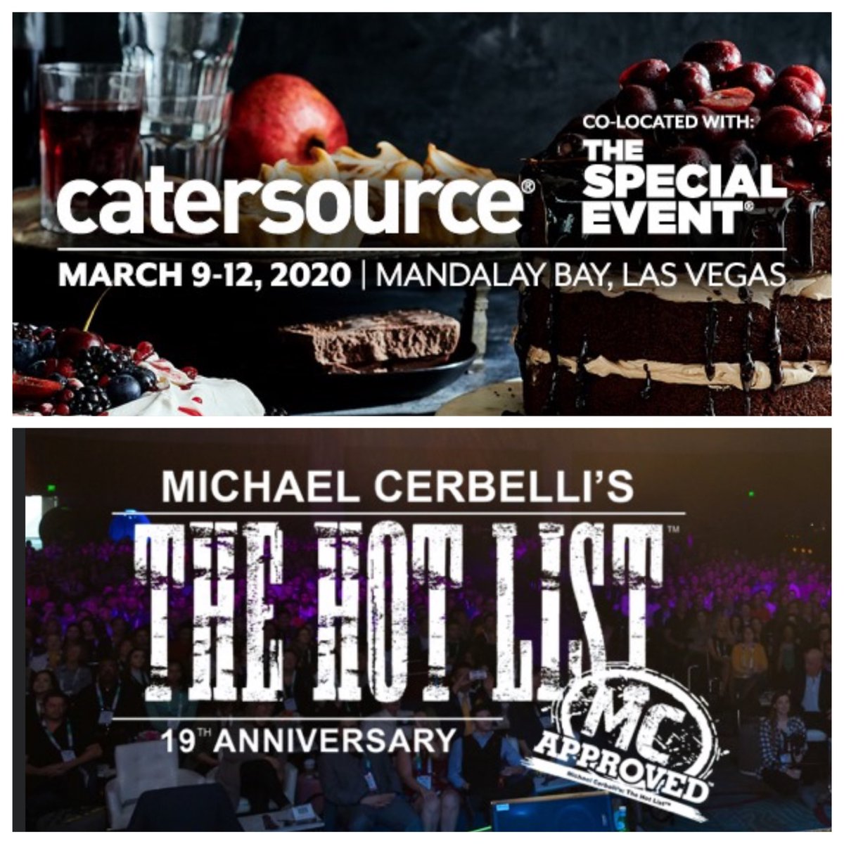 BrettCulp's tweet image. Thrilled to back! Can’t wait to see many friends.
Don’t miss the The Hot List... and stay until the very end!!! 😉
#tse2020 #catersource2020