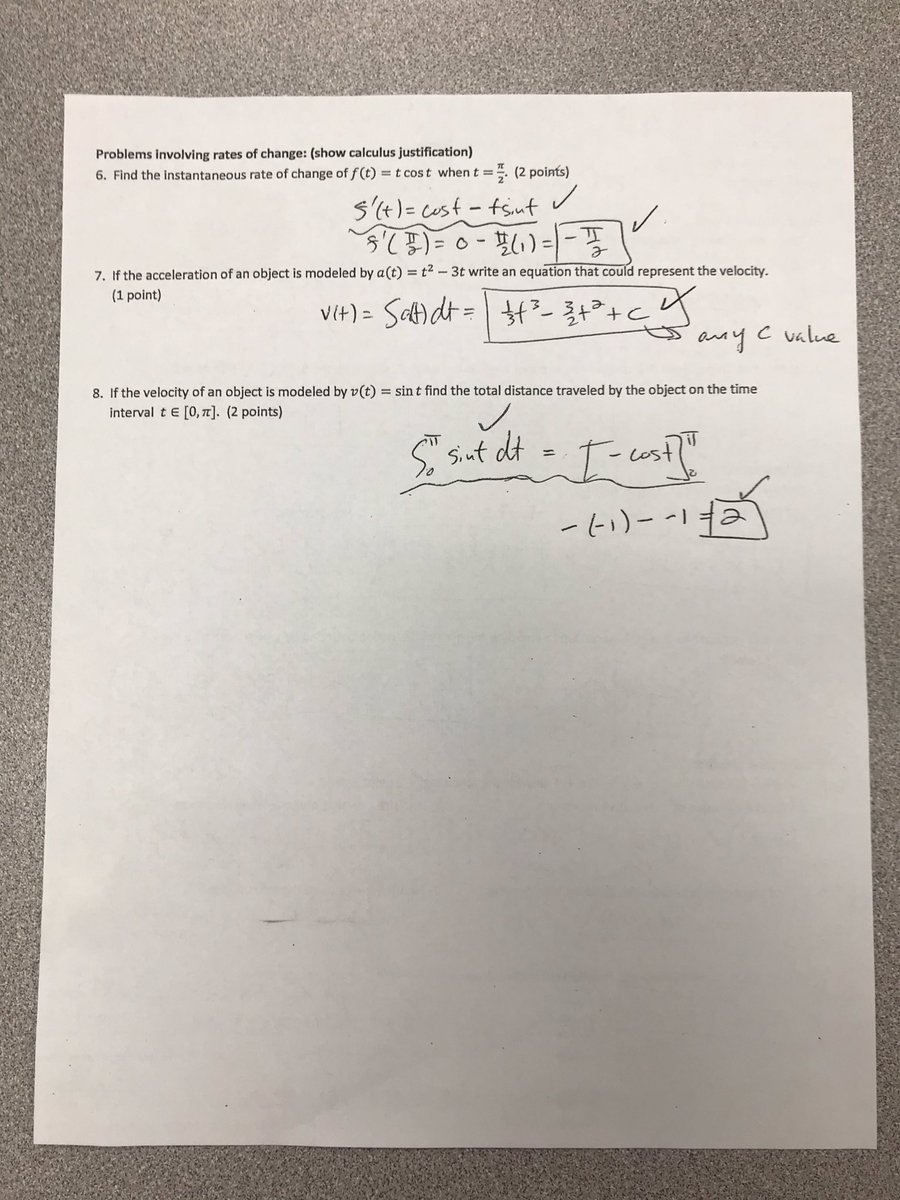 AB Calculus pre-assessment 
#abmaas