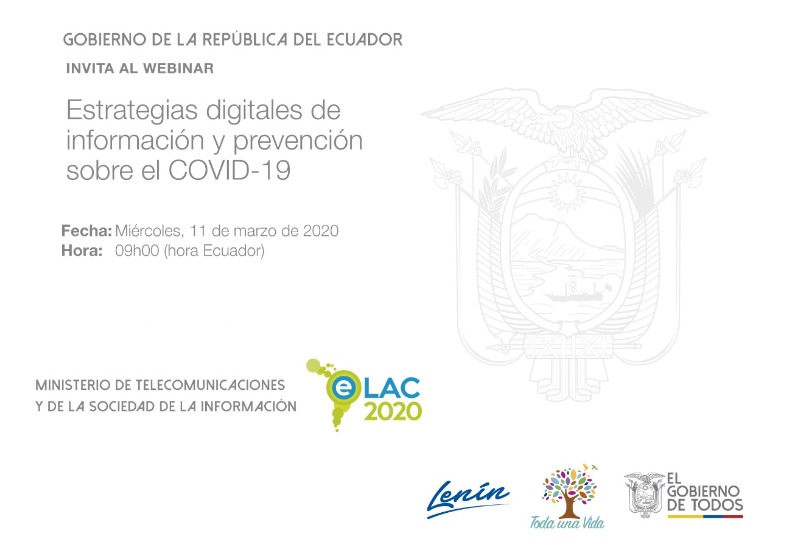Telecom_Ec's tweet photo. [RECUERDA] Hoy el Ministro @caanmichelena expondrá la estrategia implementada, en el campo tecnológico, para atender y brindar información a la ciudadanía sobre el coronavirus.

Conéctate. 🖥️📱

➡️ Web: https://t.co/ZiVUh7ge98
➡️ Facebook: @TelecomEcuador 

#FelizMiércoles https://t.co/2cEvo29BYc