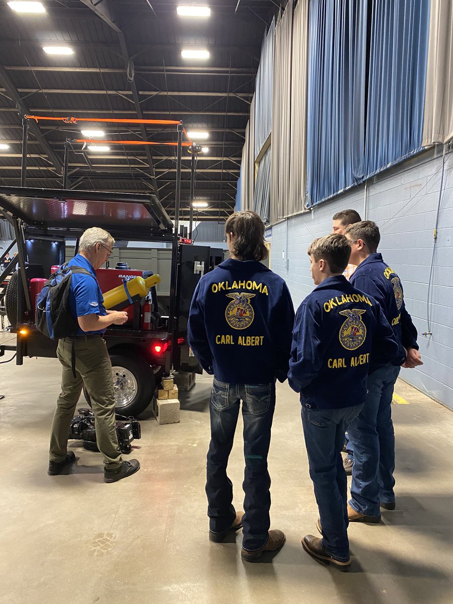 Thank you <a href="/kfor/">KFOR</a> for coming out to #TheGreatestShow’s inaugural Ag Mechanics contest! Tune in tonight to watch the full segment!