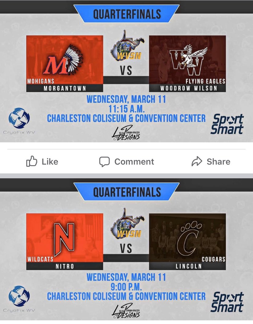 CryofixWv's tweet photo. Good Luck to Our Teams representing today in the start of the WV Girls High School Basketball Tournament!!  We’re here at 111 Hale Street for your Muscle Recovery!  Call us at 681-265-5002 https://t.co/8SxUVv4KsG