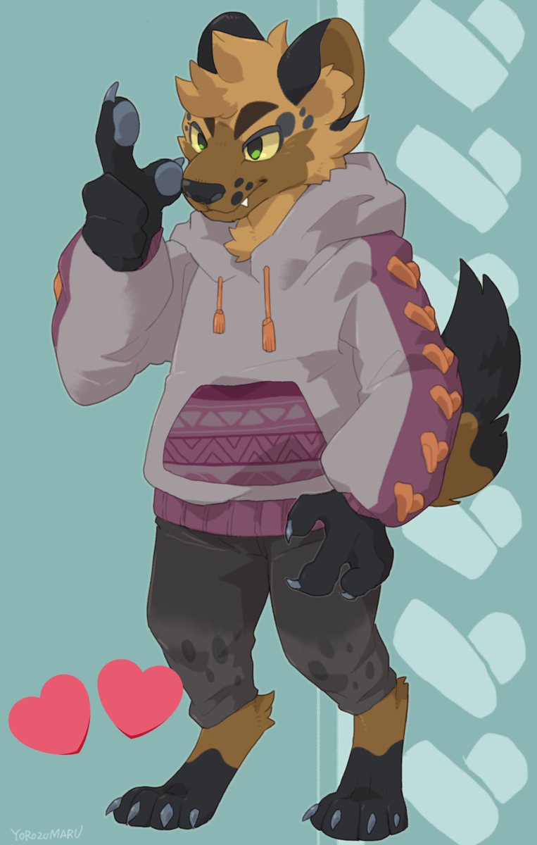 「COMMISSION for @mangohyena 
Thank you!! 」|❤️YOROZUMARU💙のイラスト