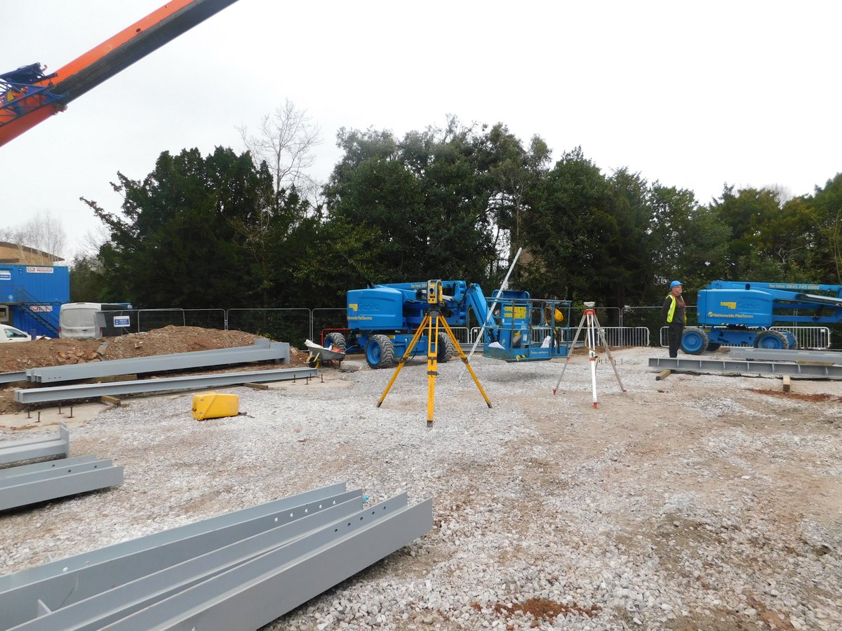 Hightowngroup's tweet photo. Delighted to see the steel work arriving @uptonhallfcj.  Already looking forward to seeing the progress of the steel frame 👩‍🔧👨‍🔧 #steel #Construction https://t.co/0fIXprVzXG
