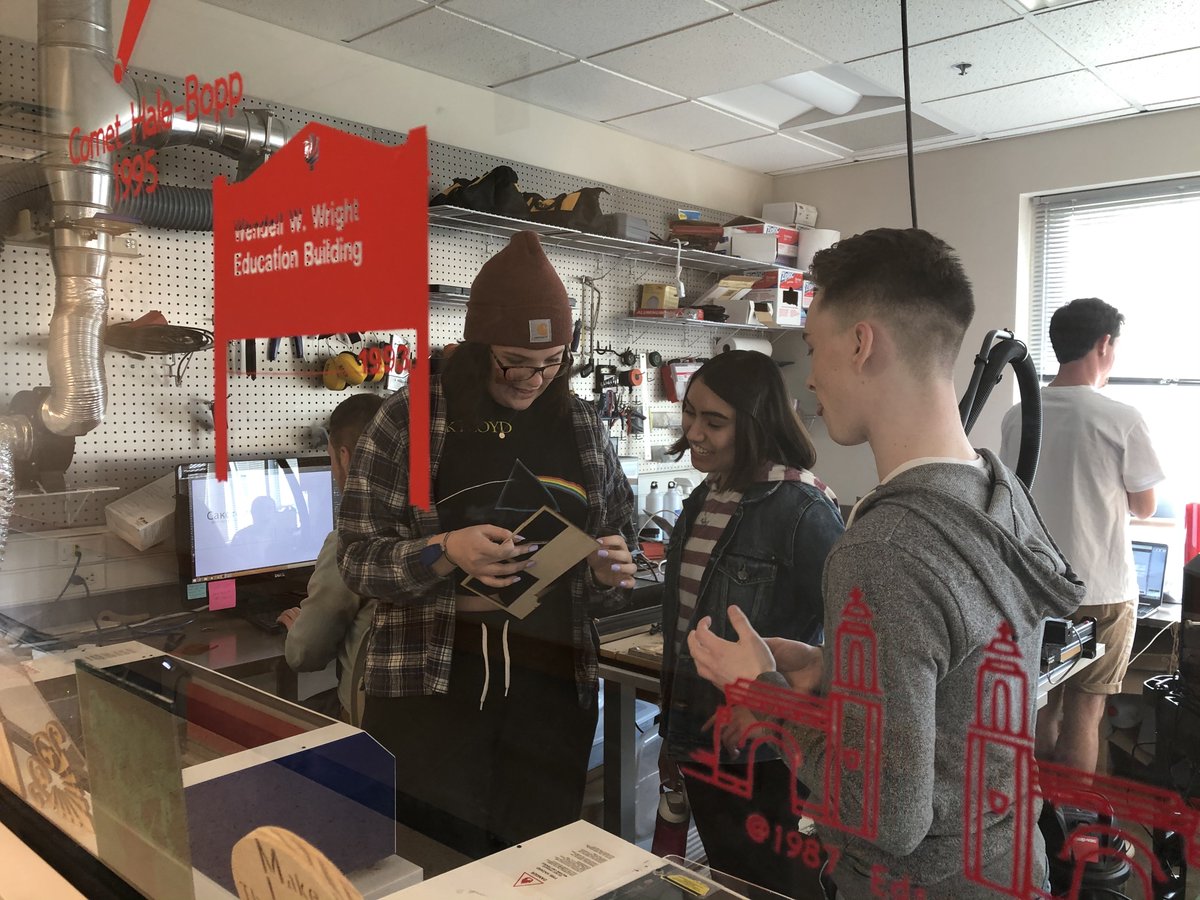 So glad my World Language Education class made it to the <a href="/IUMILL/">IU MILL Makerspace</a> last week!! #TeachingOnline