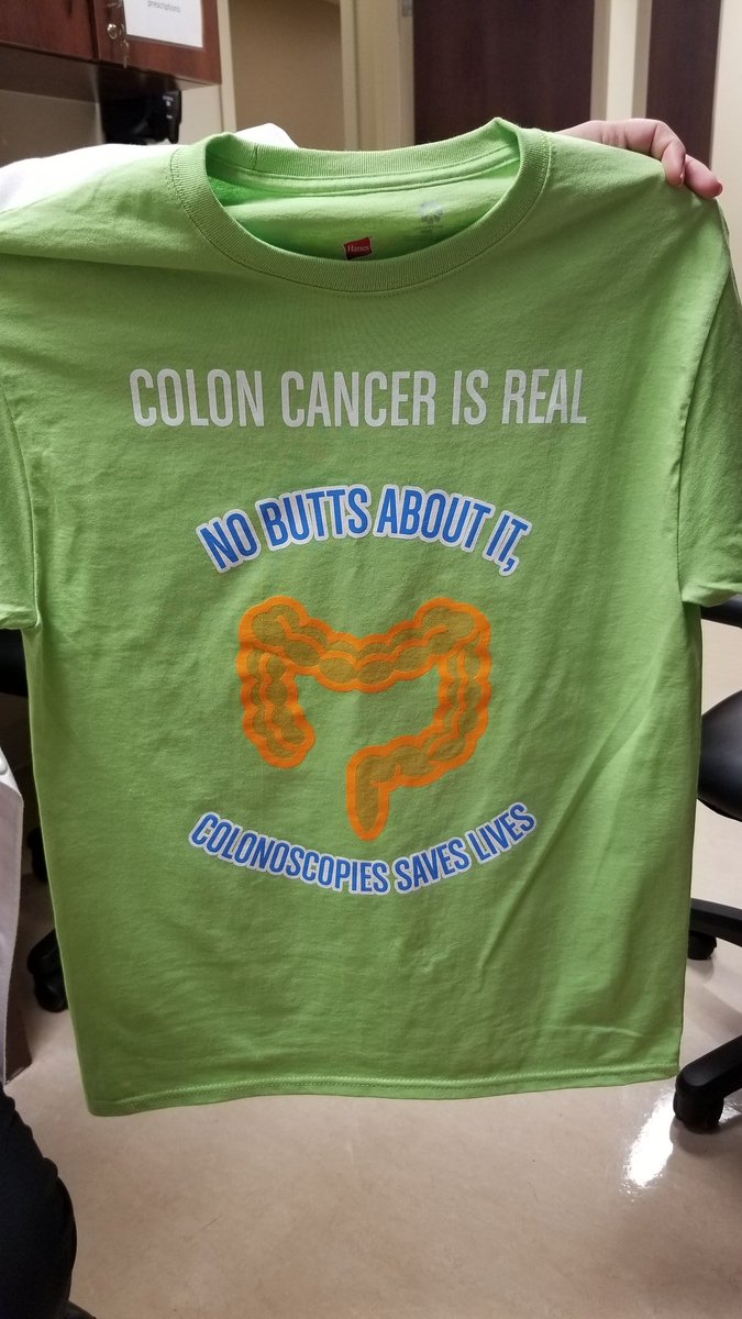 VanessaHuiBui's tweet photo. Amazing t-shirts made by our staff for #ColorectalCancerAwarenessMonth #getscreened @UMiamiHealth @umiamimedicine @ForceColorectal https://t.co/RAGQzWIZBd