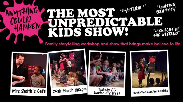 The show is an absolute smash in Leeds but only the coolest people in Harrogate are in the know. If you have friends there let them know we're coming?

See you <a href="/MrsSmithsCafe/">Mrs Smith's Cafe</a>
Cool people.

#harrogatemums #harrogatefamilies #harrogatewithkids #kidsimagination #kidscreate